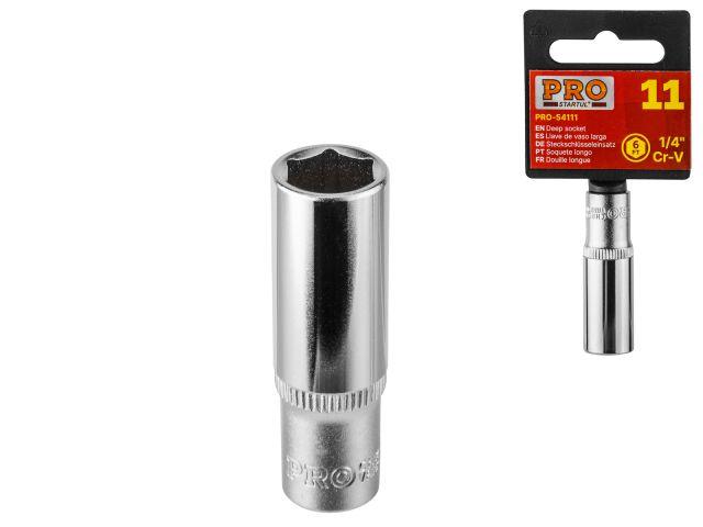 Головка 1/4" 13мм 6гр. глубокая PRO STARTUL (PRO-54113)