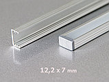 Алюминиевый профиль накладной с экраном 12,2х7 для LED ленты, фото 2