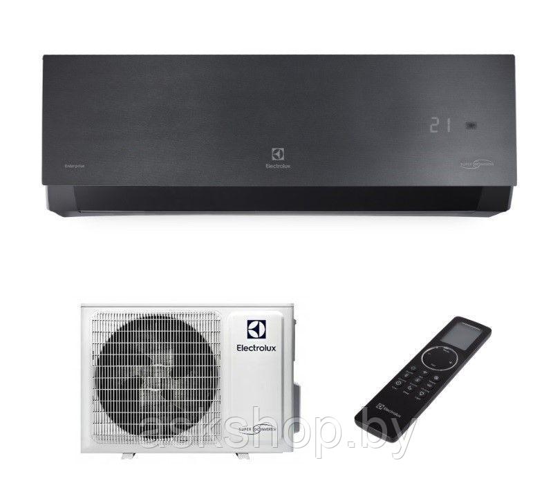 Сплит-система инверторного типа Electrolux Enterprise Super DC EACS/I-09HEN-BLACK/N8_24Y, трубы 1/4 + 3/8