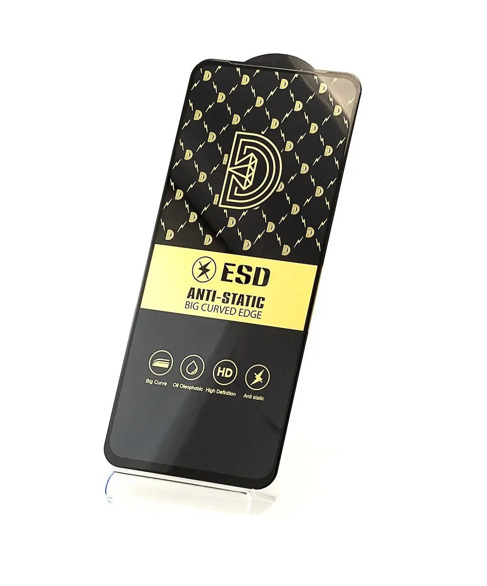 Защитное стекло ESD для Apple Iphone 6 / 6s черный (полная проклейка)