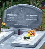 Памятник  бетонный Семейный искусственный мрамор, фото 5