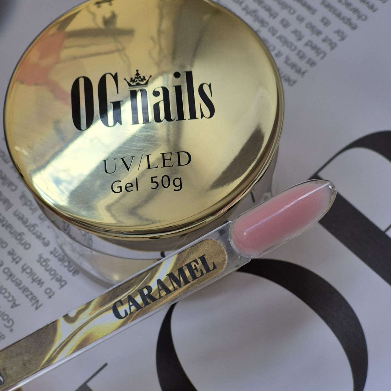 Гель OGnails камуфлирующий Premium Caramel, 50 мл