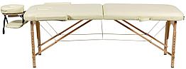 Массажный стол Atlas Sport складной 2-с 60 см деревянный + сумка в подарок (бежевый)