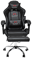 Вибромассажное кресло Calviano AVANTI ULTIMATO total black с подножкой