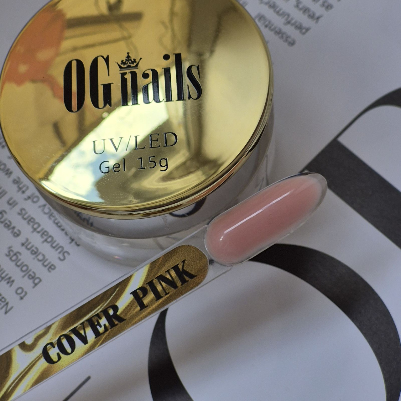 Гель OGnails камуфлирующий Premium Cover Pink, 15 мл
