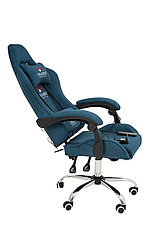 Вибромассажное кресло Calviano ASTI ULTIMATO light blue fabric
