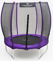 Батут пружинный с защитной сеткой Calviano 183 см - 6ft OUTSIDE master purple