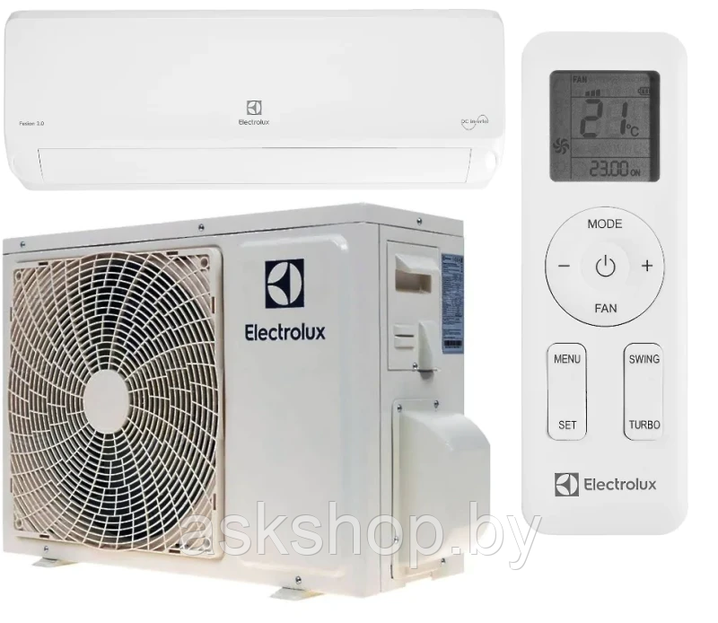 Сплит-система инверторного типа Electrolux Fusion 2.0 Super DC EACS/I-18HF2/N8_24Y комплект, трубы 1/4 + 3/8