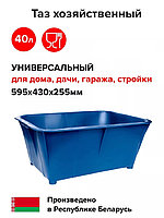 Ящик 40л хозяйственный с ручками 59,5х43х25,5см (цветной, цвет ассорти, пищевой)