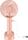 Настольный вентилятор Energy EN-0610 USB (4 Вт) акамулятор (розовый), фото 2