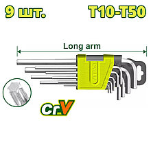 Набор ключей Torx T10-T50 мм DYLLU DTHK3291 (9 шт.)