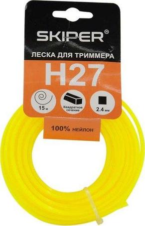 Леска H28 (ф 2.7 мм х 186 м квадратн. сеч. оранж.) SKIPER H28, фото 2