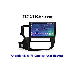 Штатная магнитола 10″ Android TS7 2/32Gb для Mitsubishi Outlander 2012-2018