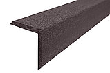 Равнополочный уголок ДПК (брашинг), 57*57*3000 мм, цвет венге, антрацит, коричневый, фото 5