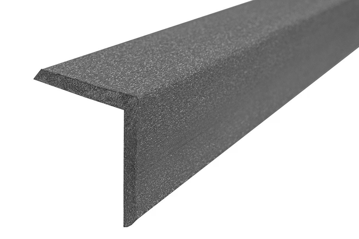 Равнополочный уголок ДПК (брашинг), 57*57*3000 мм, цвет венге, антрацит, коричневый
