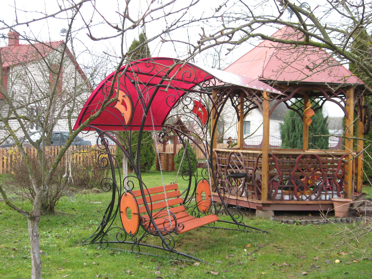 Качели с ковкой №1