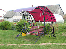 Качели металлические с элементами ковки №3