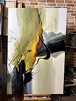 Абстракция картина. Создание. Заказ.