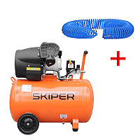 АКЦИЯ! Воздушный компрессор SKIPER AR100V + Шланг SKIPER PH04 20м