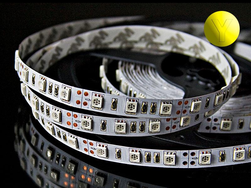 Светодиодная лента SMD 5050 60LED 14,4W 12V IP33 жёлтый