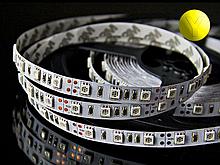 Светодиодная лента SMD 5050 60LED 14,4W 12V IP33 жёлтый