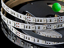 Светодиодная лента SMD 5050 60LED 14,4W 12V IP33 зеленый