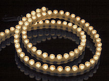 Светодиодная лента DIP LED 12В белая тёплая