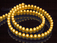 Светодиодная лента DIP LED 12В жёлтая