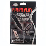 Черный фаллоимитатор расширяющийся Pump N Play Dong 16 см, фото 6