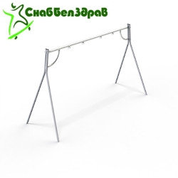 Качели двойные на металлических стойках