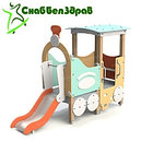 Горка "ПАРОВОЗИК", h=0,6 м, фото 3