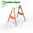 Качели на деревянных стойках с подвеской, фото 2
