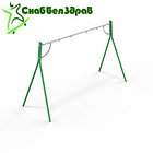 Качели двойные на металлических стойках с подвеской, фото 3