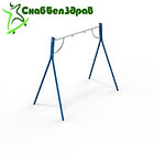 Качели металлические с подвеской с сиденьем резиновым, фото 3