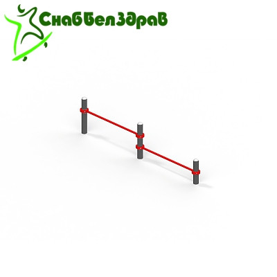 Двойной каскад турников для отжимания