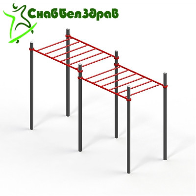 Рукоход двойной, двухуровневый