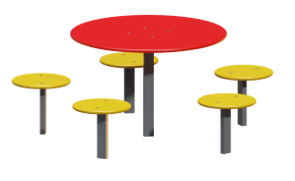 Стол со скамьями детский