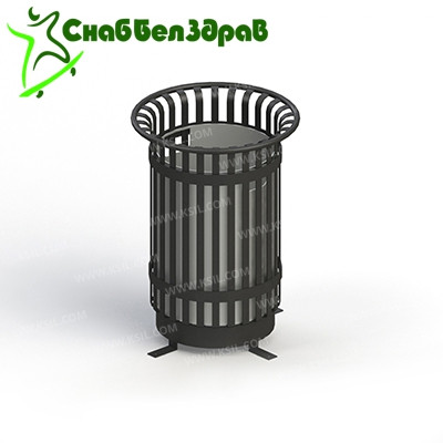 Урна металлическая с вставкой