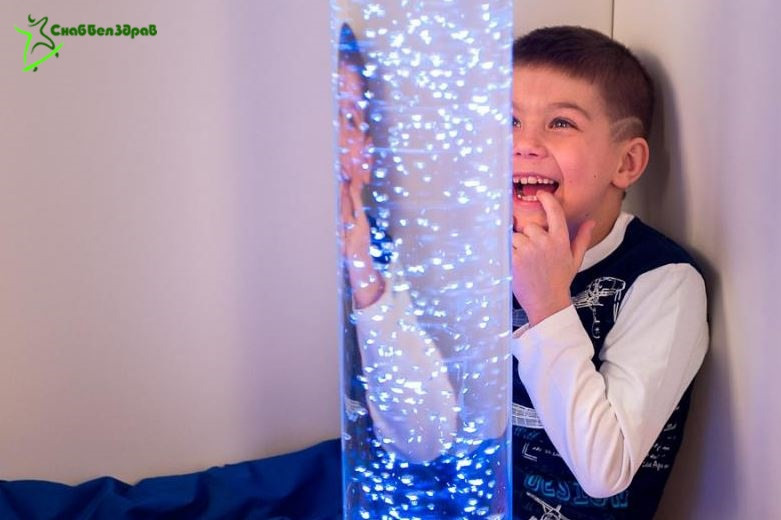 Интерактивная воздушнопузырьковая трубка с пультом управления "Настроение", 170х10