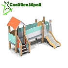 Детский игровой комплекс "Минигорка с мостиком", фото 4