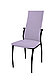 Стул "Комфорт" с утонением эмаль черный муар/велюр Catania Lavender, фото 2