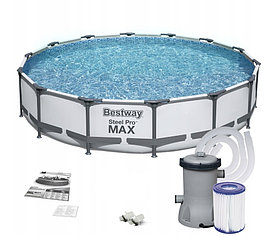 Каркасный бассейн Bestway Steel Pro Max 56595 с фильтр-насосом ( 427x84 )