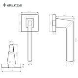 Ручки дверные LOCKSTYLE PRIME ZN BB ( матовое золото), фото 2