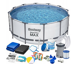 Каркасный бассейн Bestway Steel Pro Max 56595 -15в1 с фильтр-насосом ( 427x84 )