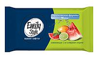Салфетки влажные Emily Style Тропические фрукты, 15 шт, С0005972