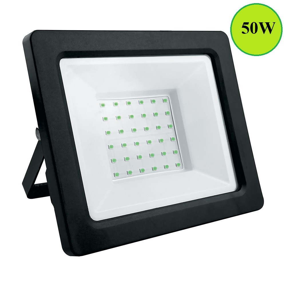 Зелёный LED-прожектор Feron LL-905 (50W) – для подсветки рекламы, фасадов и ландшафта