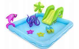 Игровой центр Bestway Аквариум с горкой и фонтаном 53052 (239x206x86)