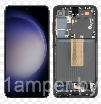 Дисплей для Samsung Galaxy S23/S23 5G/S911 В сборе с тачскрином. С рамкой. Черный