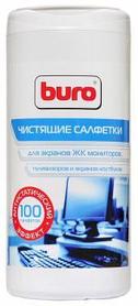 Салфетки Buro BU-Tscreen для экранов мониторов/плазменных/ЖК телевизоров/ноутбуков туба 100шт влажных