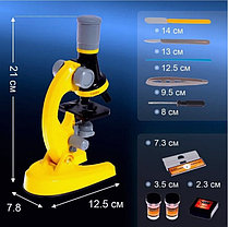Микроскоп детский «Юный ботаник» кратность х100, х400, х1200, фото 2